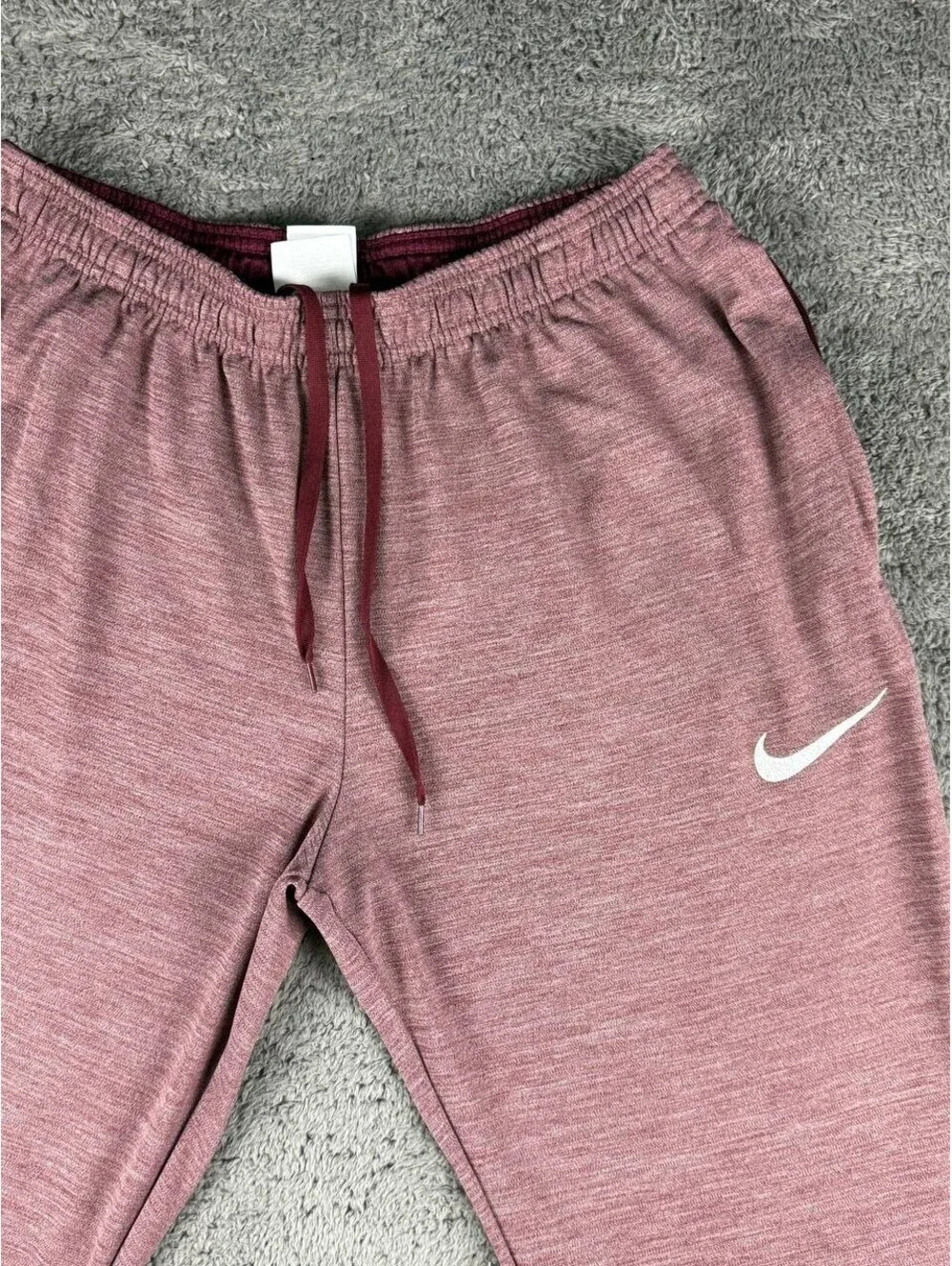 Nike Dri-FIT Joggers Sweatpants Womens XL Burgundy Maroon Heather DQ5057-638